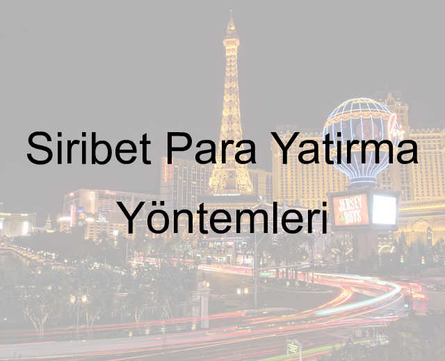 Siribet para yatırma